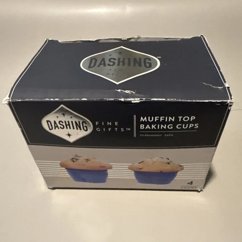 Muffin Top Baking Cups Silicon Molds Blue Jean Pants Dashing Four EA in Orig Bx